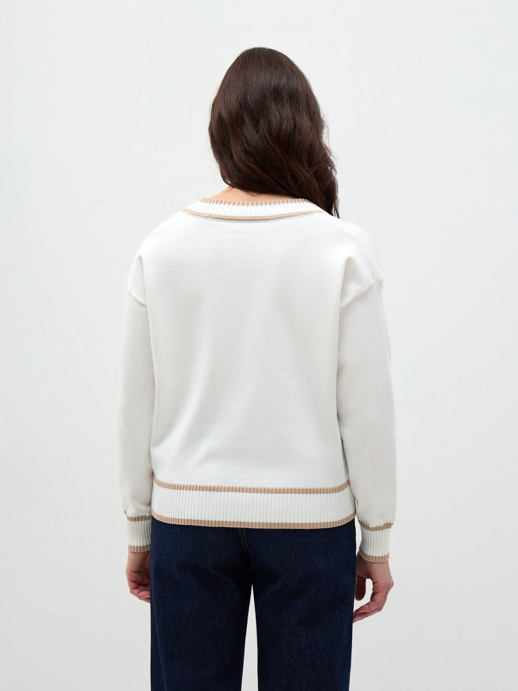 Conso/KCL 240708 - milk/beige Кардиган женский  фото 4