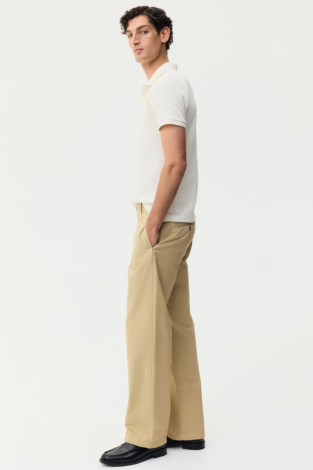 Polo en punto jacquard Slim Fit - H&m фото 7