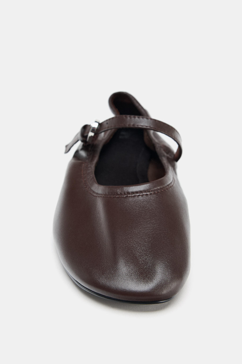 SOFT LEATHER BALLET FLATS - Zara фото 6