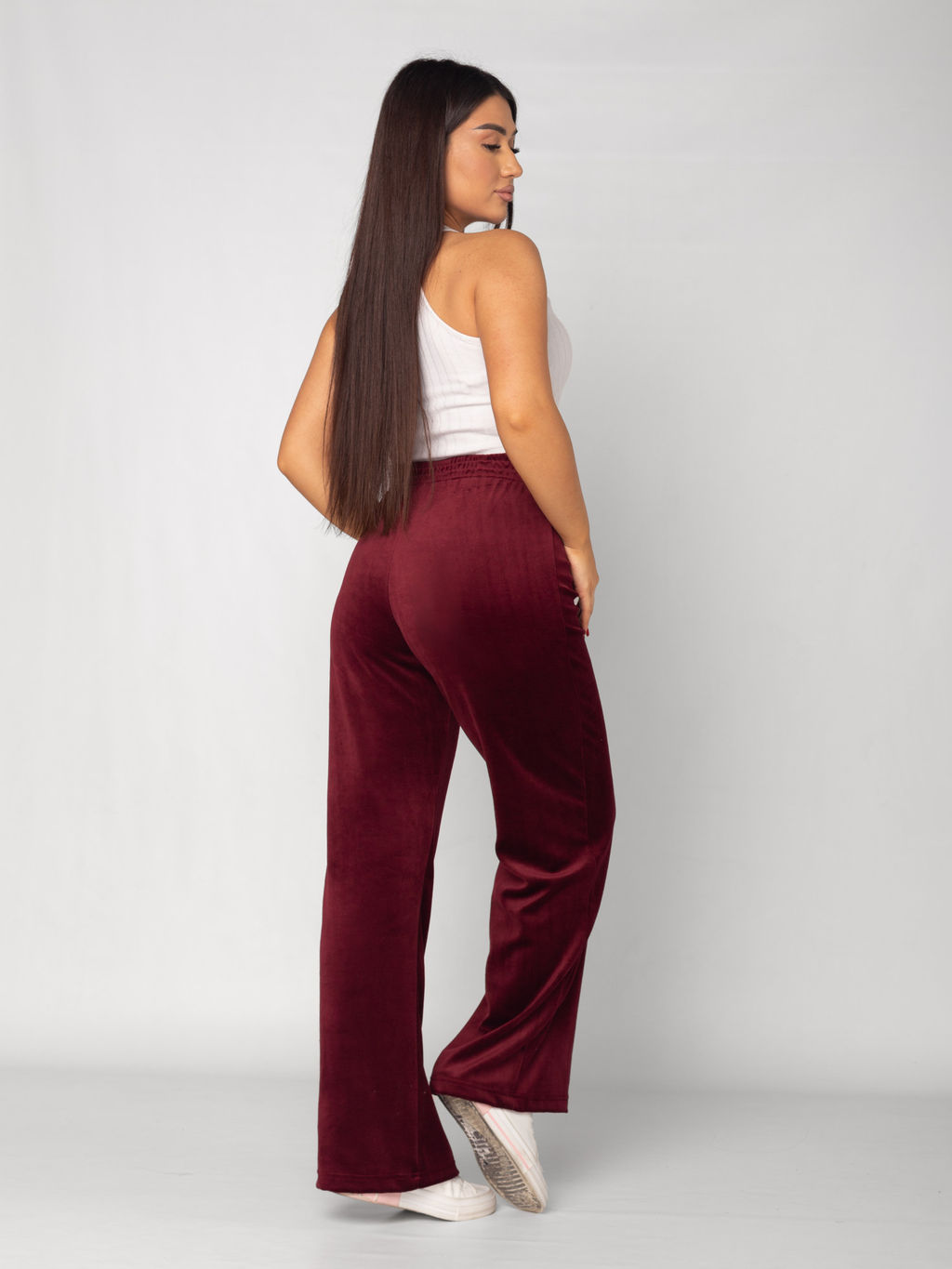 Брюки женские велюровые ПАЛАЦЦО БОРДО - Domtrik Домашний трикотаж фото 4