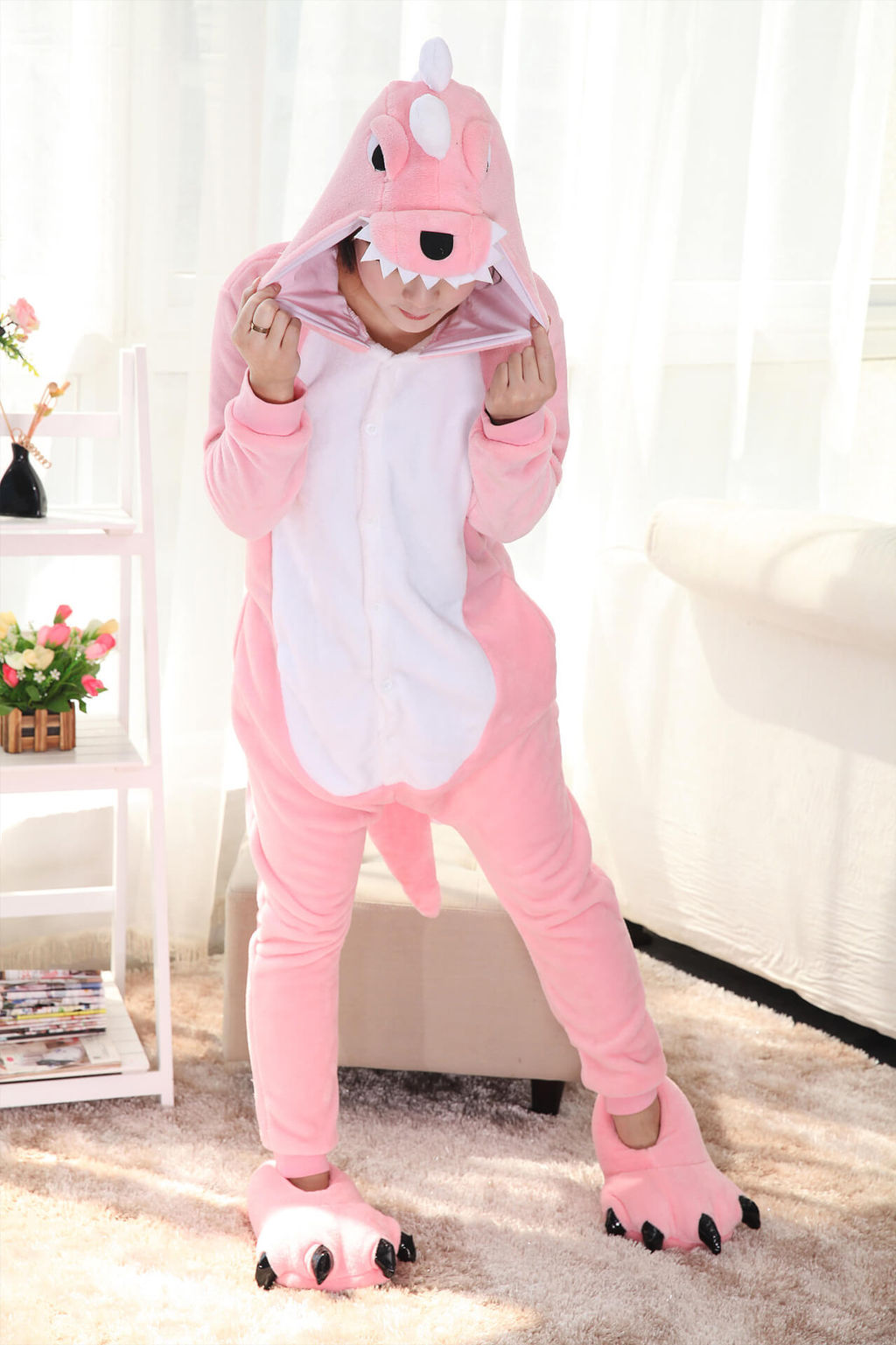 Кигуруми для взрослых Дракон розовый - Storyland фото 3