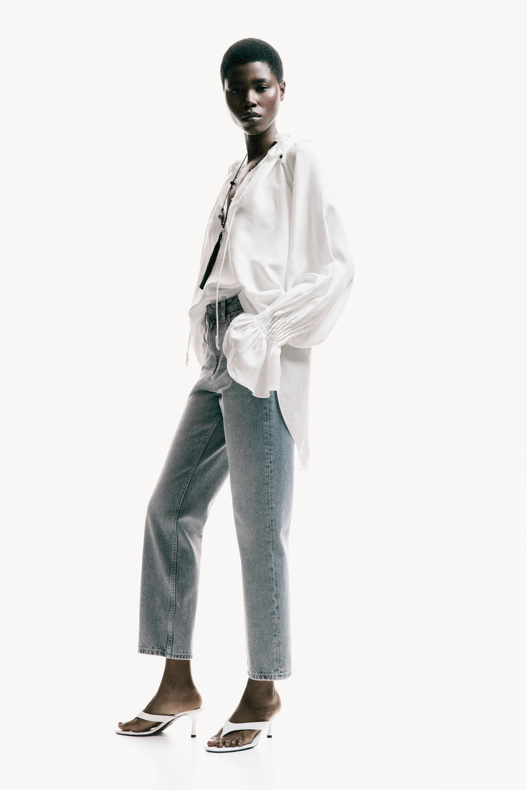 Mom High Waist Ankle Jeans - H&m фото 8