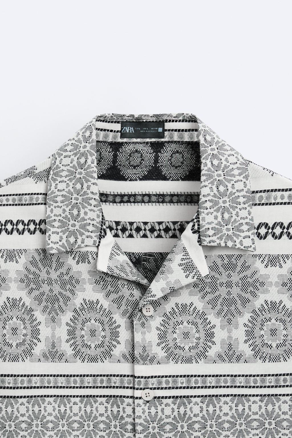 GEOMETRIK JACQUARD INCE CEKET - Zara фото 9