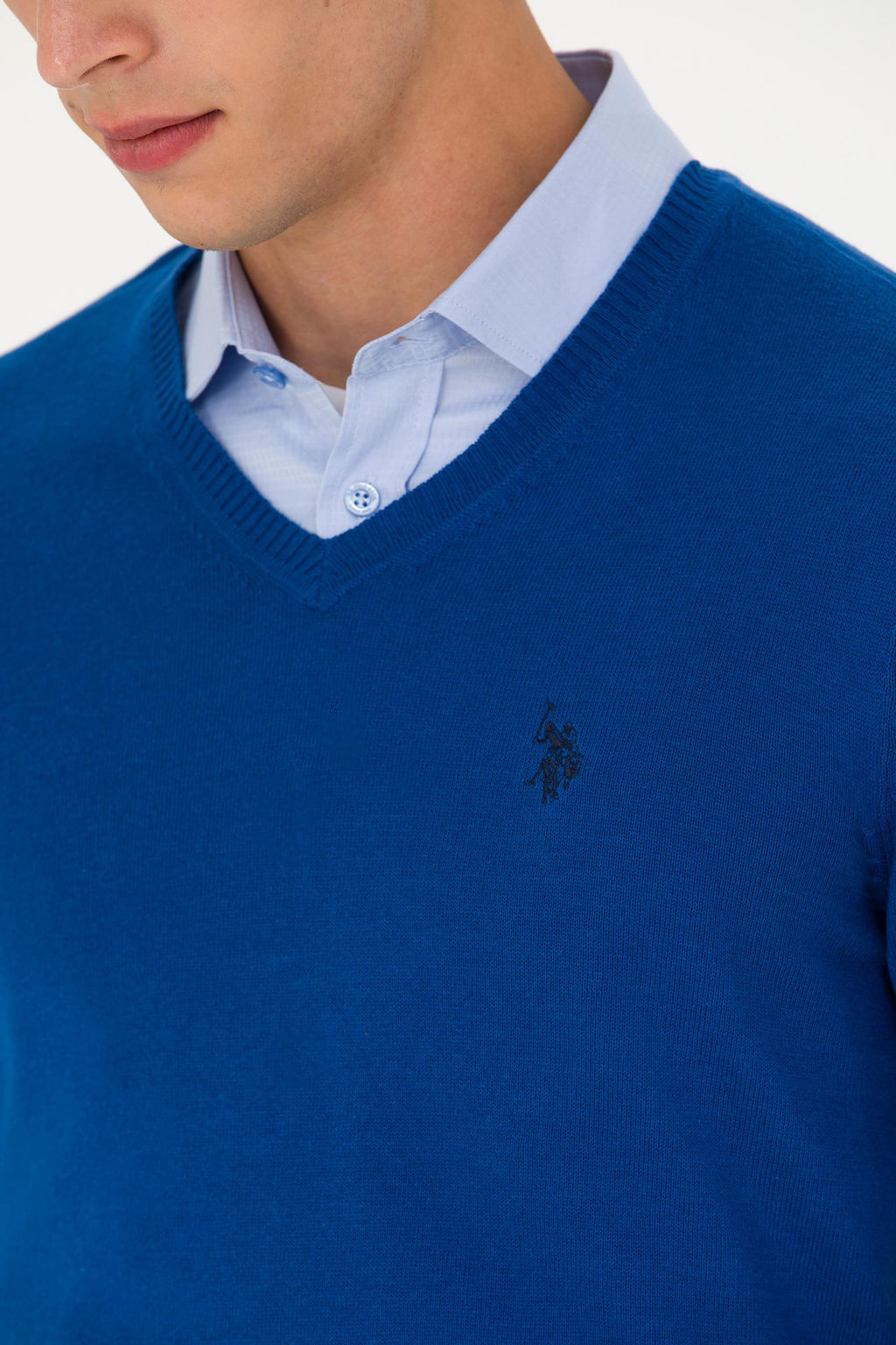 U. S. Polo Assn Мужской базовый свитер Saks - U.s. polo assn фото 21