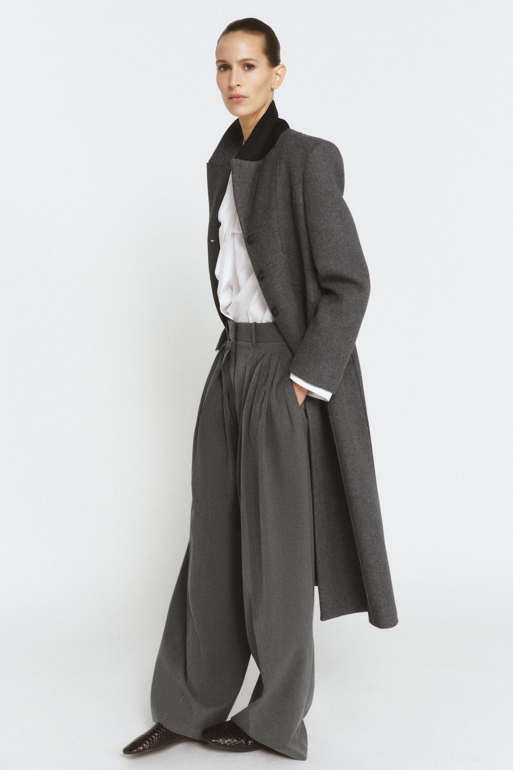 FITTED MANTECO WOOL COAT ZW COLLECTION LIMITED EDITION - Zara фото 22