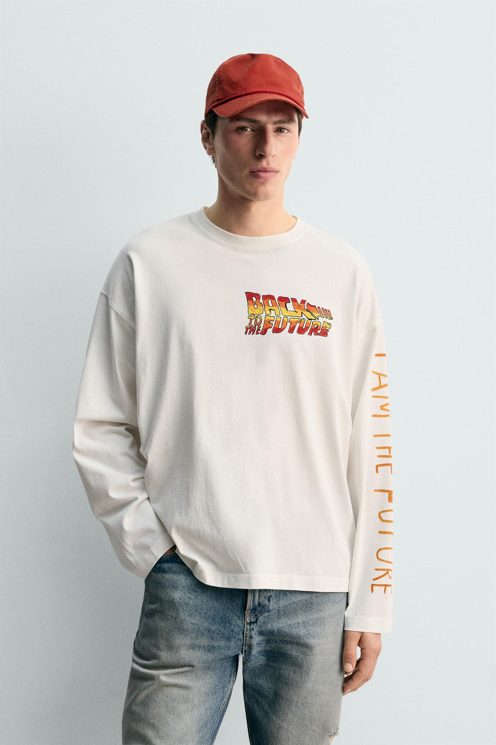 CAMISETA ILUSTRACI?N BACK TO THE FUTURE UCS LLC AND AMBLIN X DYLAN?S T-SHIRT CLUB X ZARA / blanco  фото 2