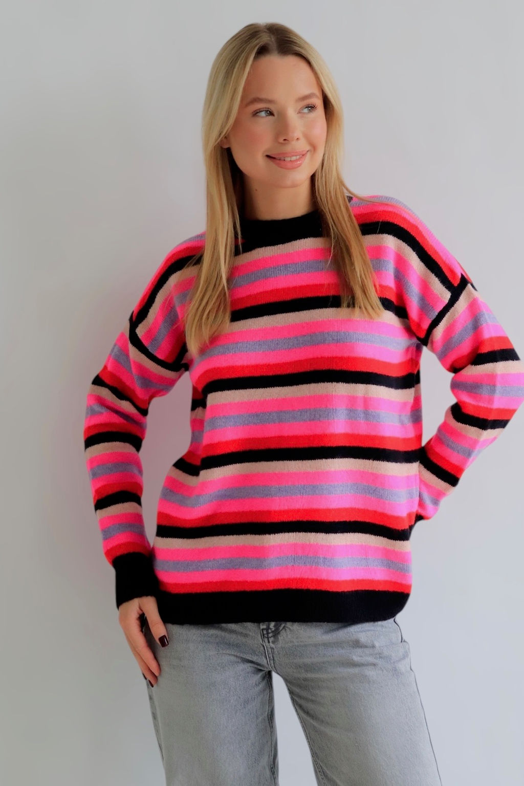 10608 Джемпер разноцветный в полоску - Martichelli фото 17