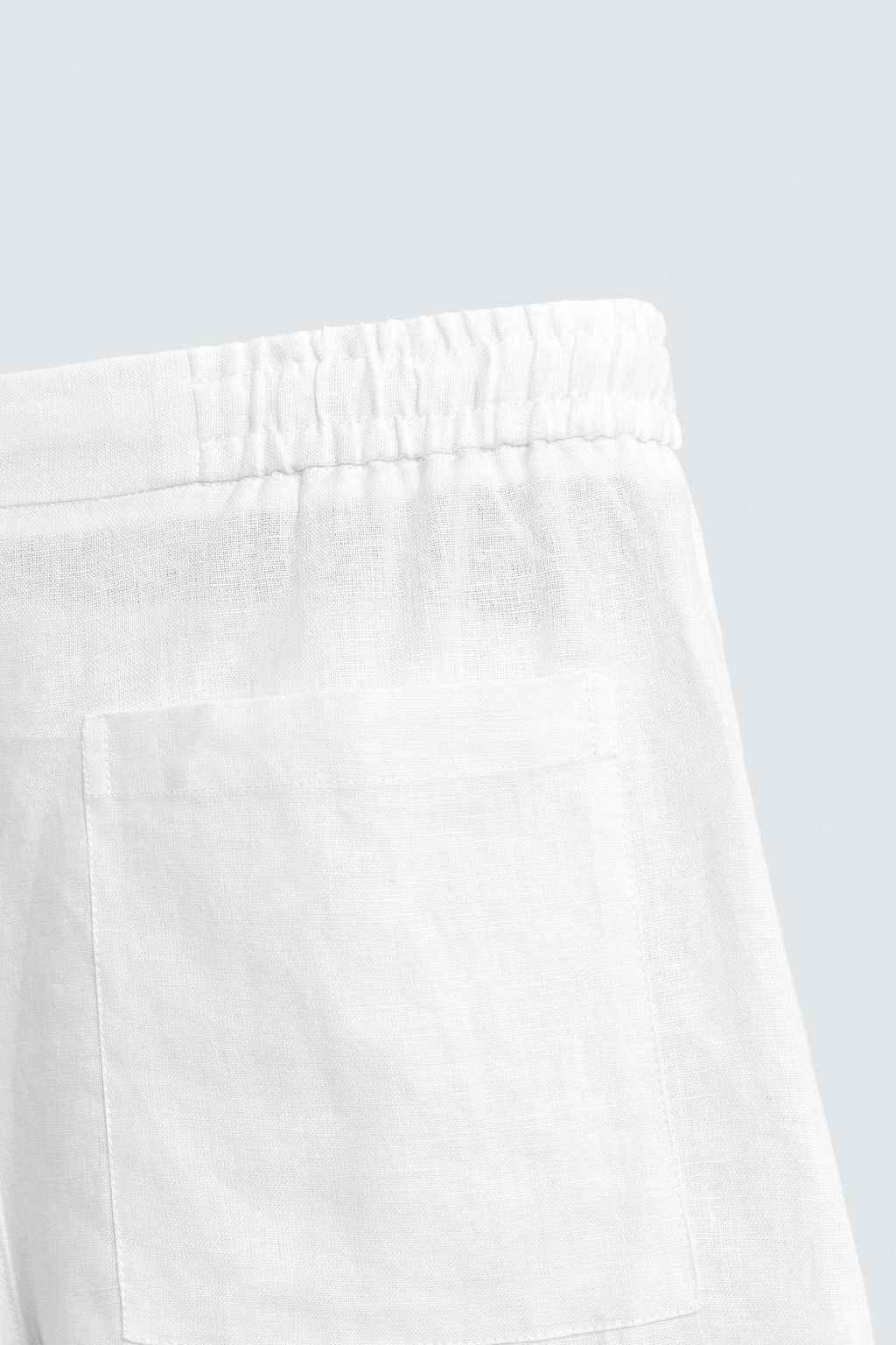 BERMUDA RELAXED FIT 100% LINO / Blanco - Zara фото 20