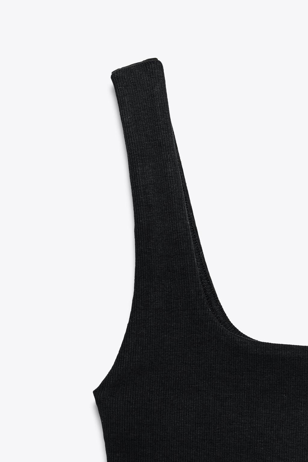 WIDE STRAP VEST TOP - Zara фото 7