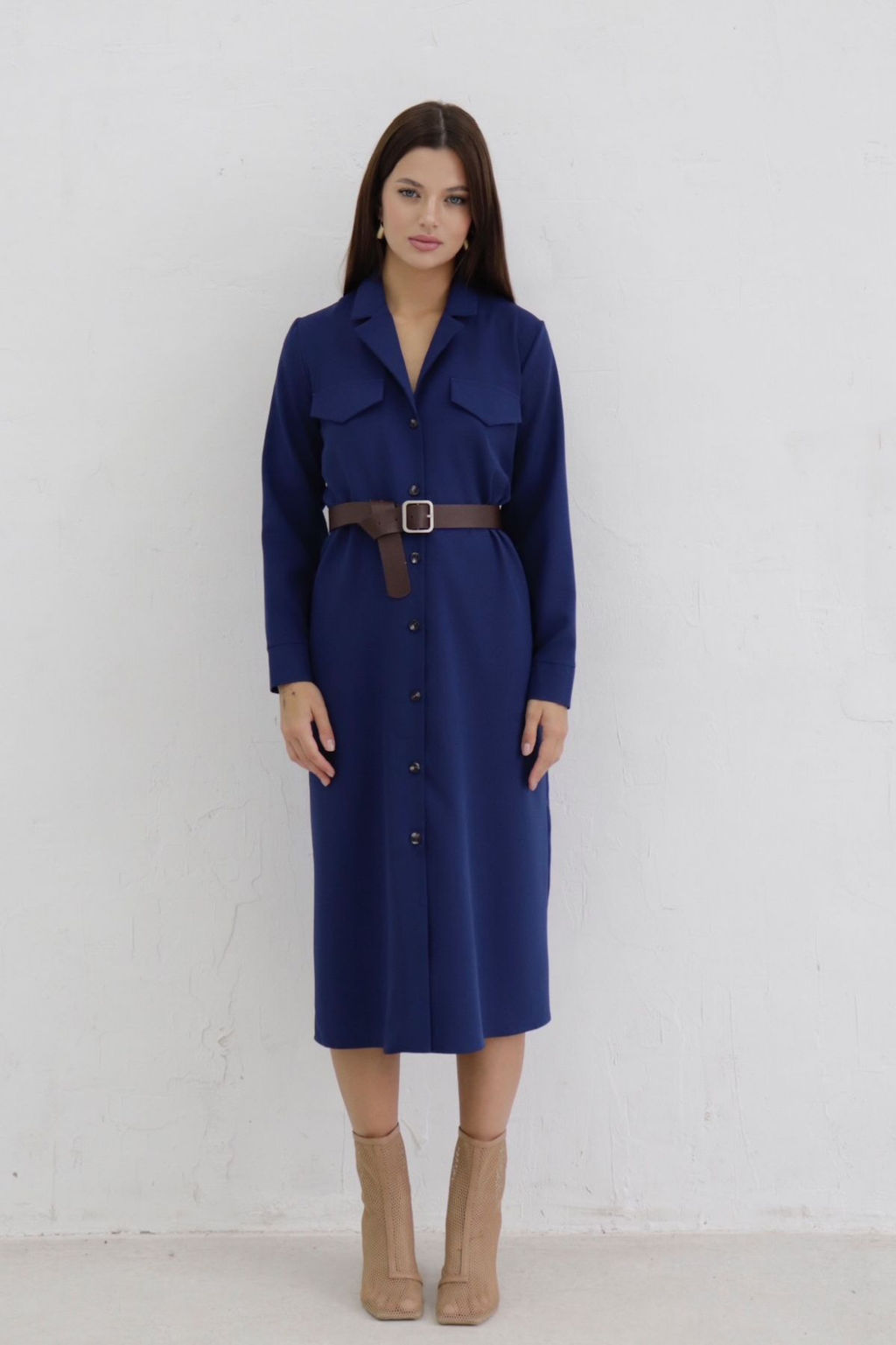 Платье-рубашка с английским воротником - Martichelli фото 383