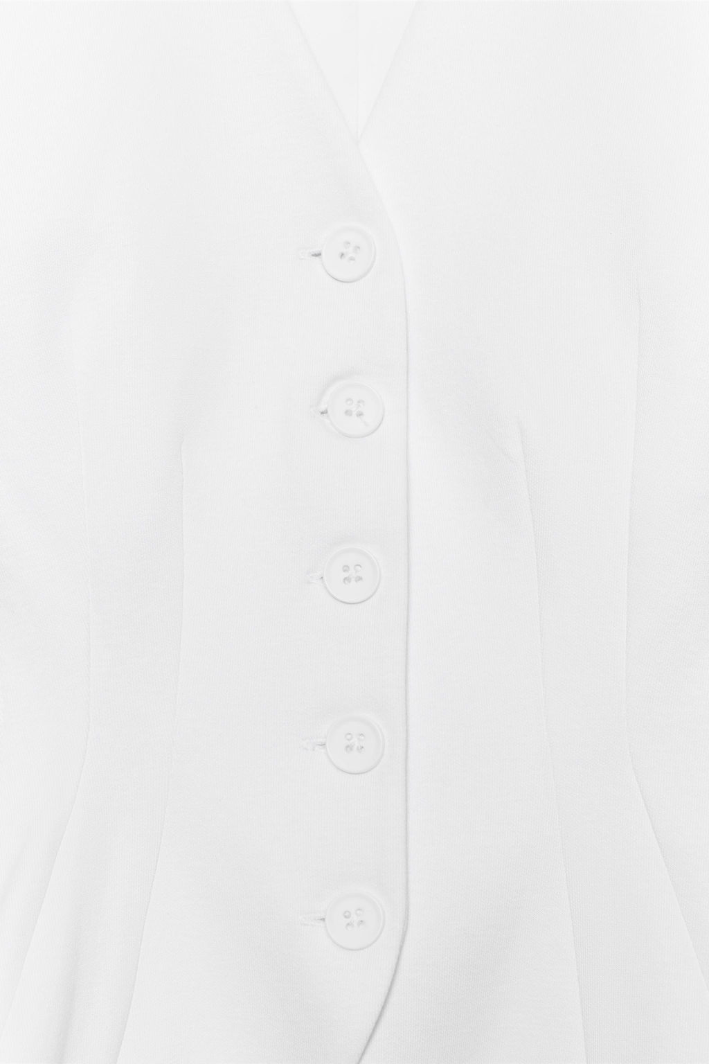CHALECO INTERLOCK BOTONES / Blanco - Zara фото 9