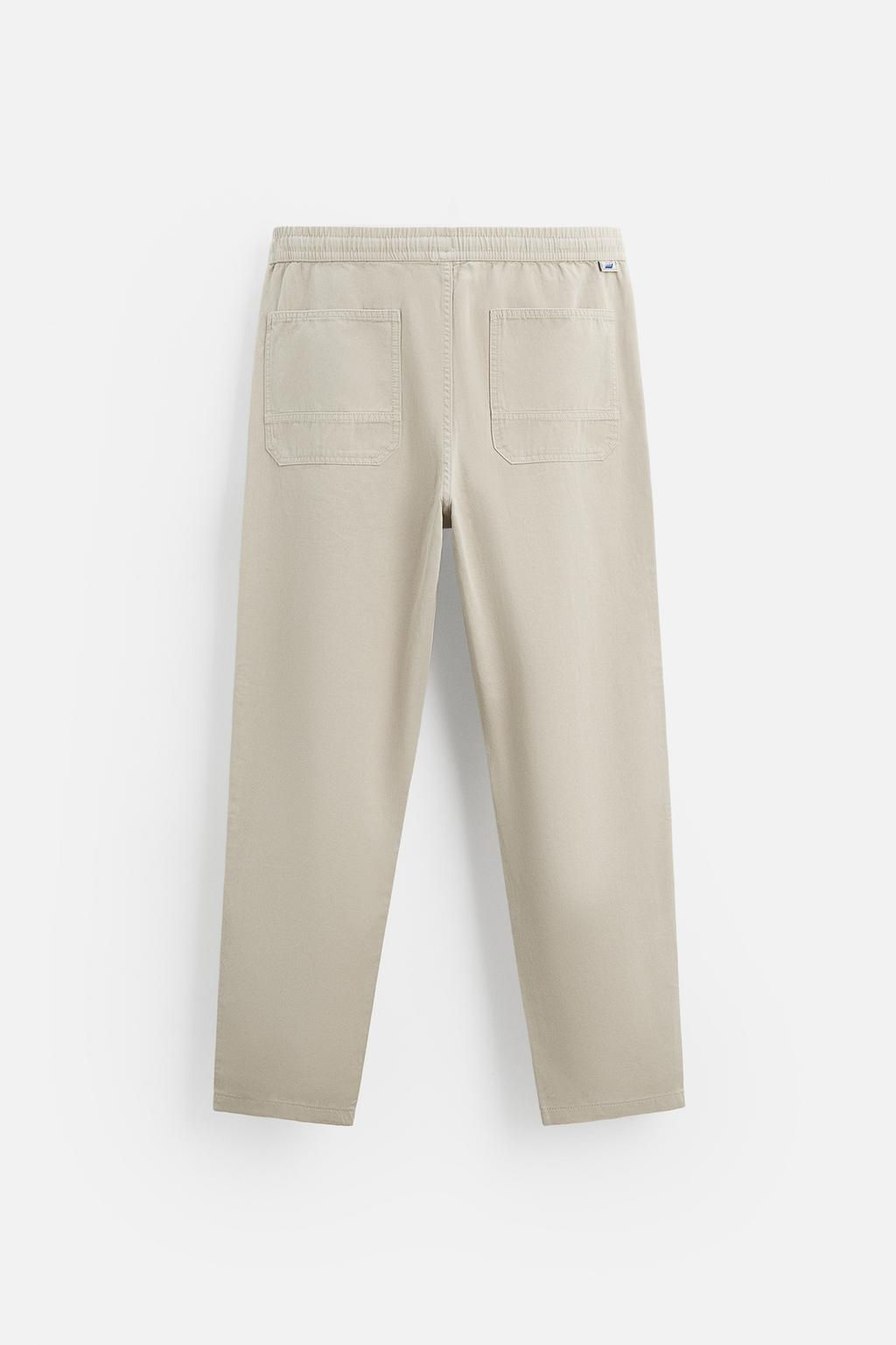 WASHED JOGGER WAIST TROUSERS - Zara фото 7