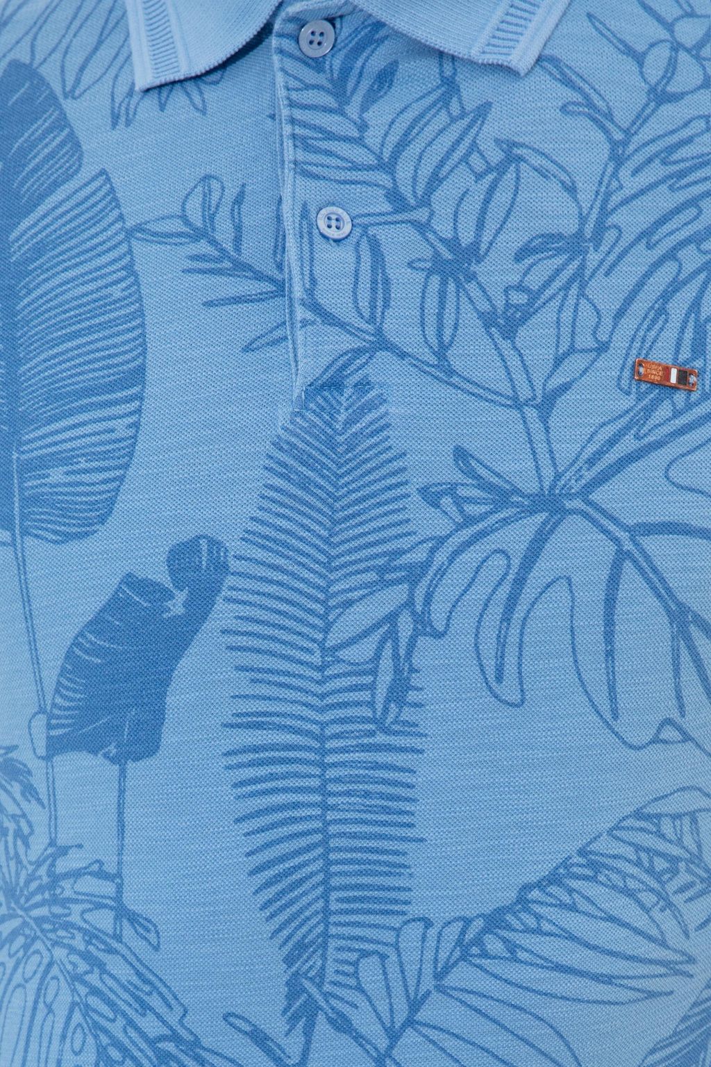 U. S. Polo Assn Мужская темно-синяя футболка с воротником-поло - U.s. polo assn фото 6