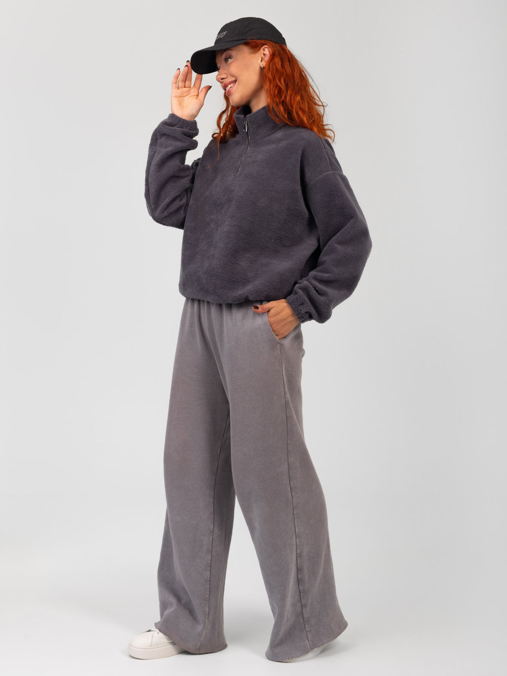 Толстовка женская футер начес 3-х нитка ТЕДДИ ГРАФИТ - Domtrik фото 11