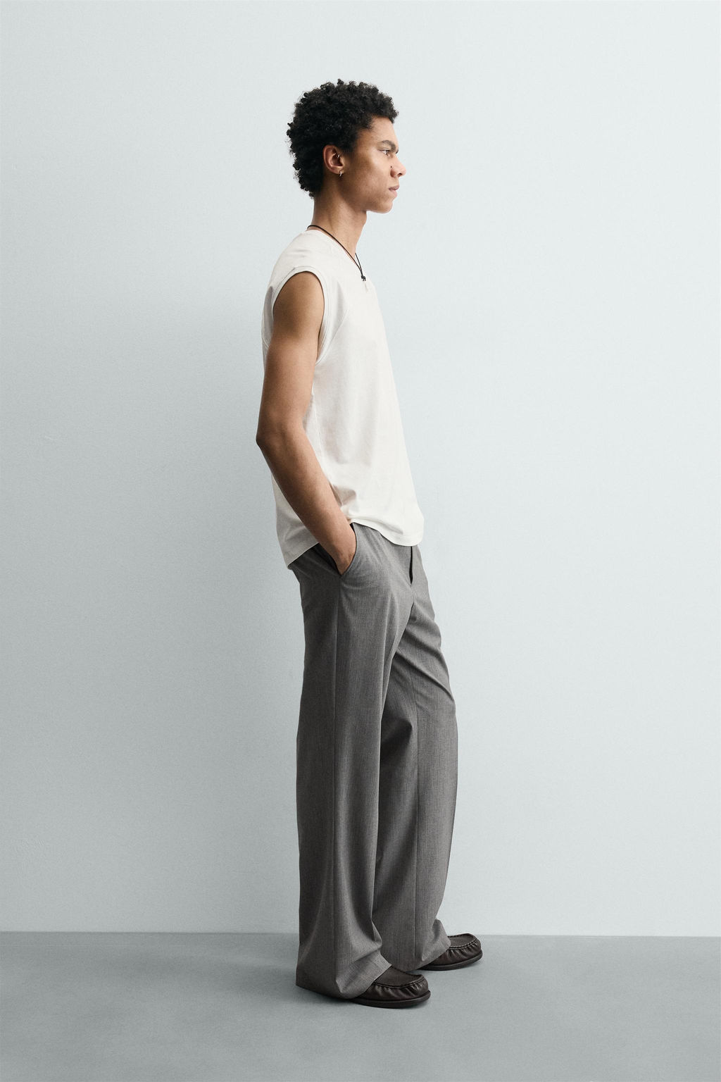 CAMISETA TANK LAVADA / Crudo