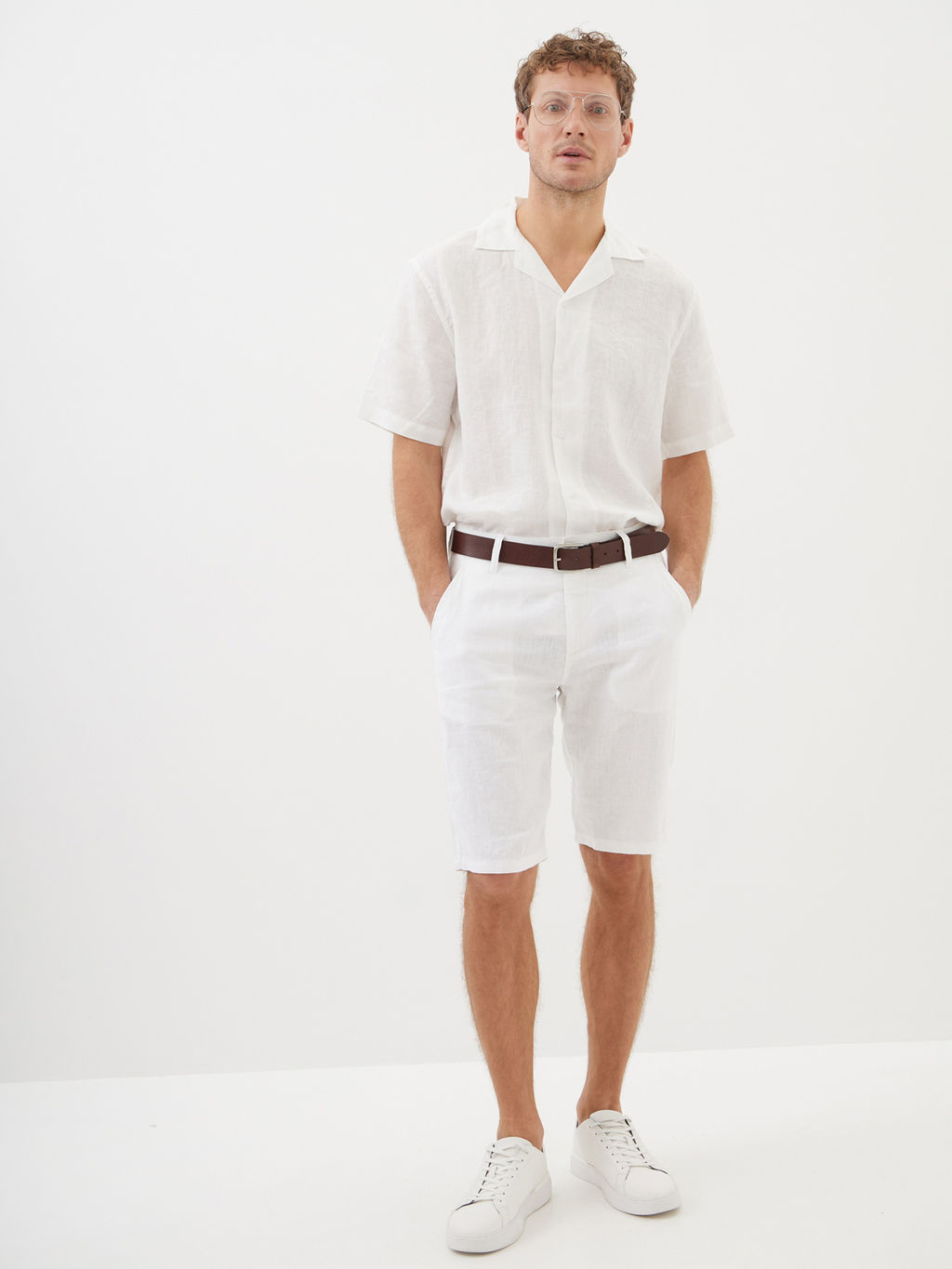 Мужские Льняные Шорты - Mossmore фото 29