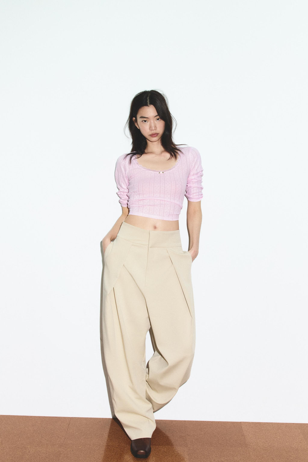 BALLOON PLEAT TROUSERS - Zara фото 9