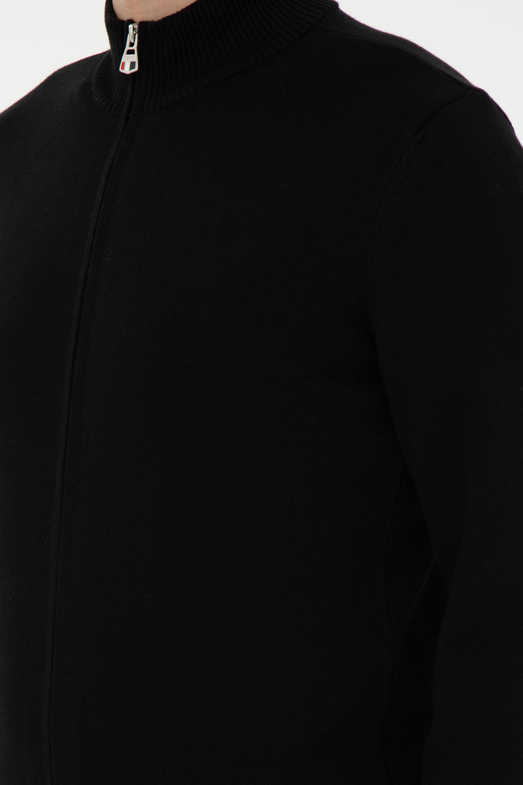 Мужской черный базовый трикотажный кардиган Неожиданная скидка в корзине - U.s. polo assn фото 7