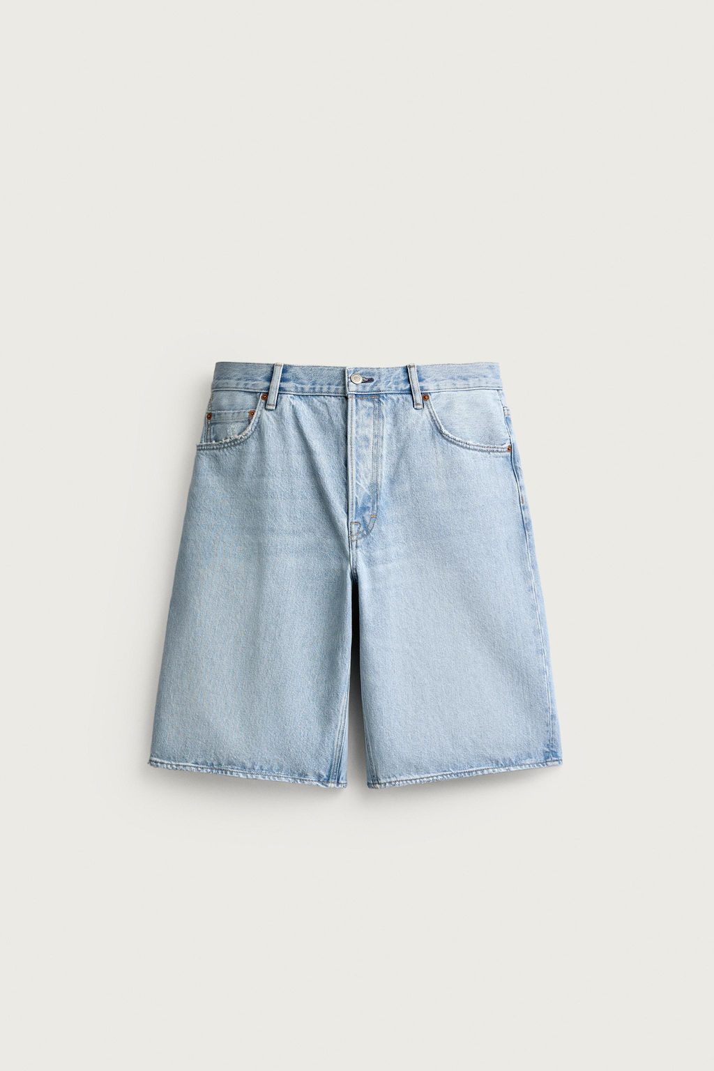 BERMUDA DENIM LOOSE FIT / Azul claro - Zara фото 5