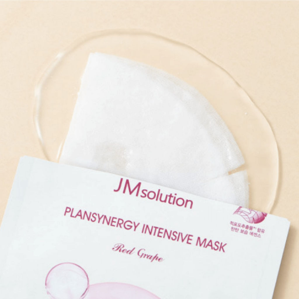 Jmsolution Тканевая маска для лица укрепляющая с красным виноградом / Plansynergy Intensive Mask Red Grape, 30 мл