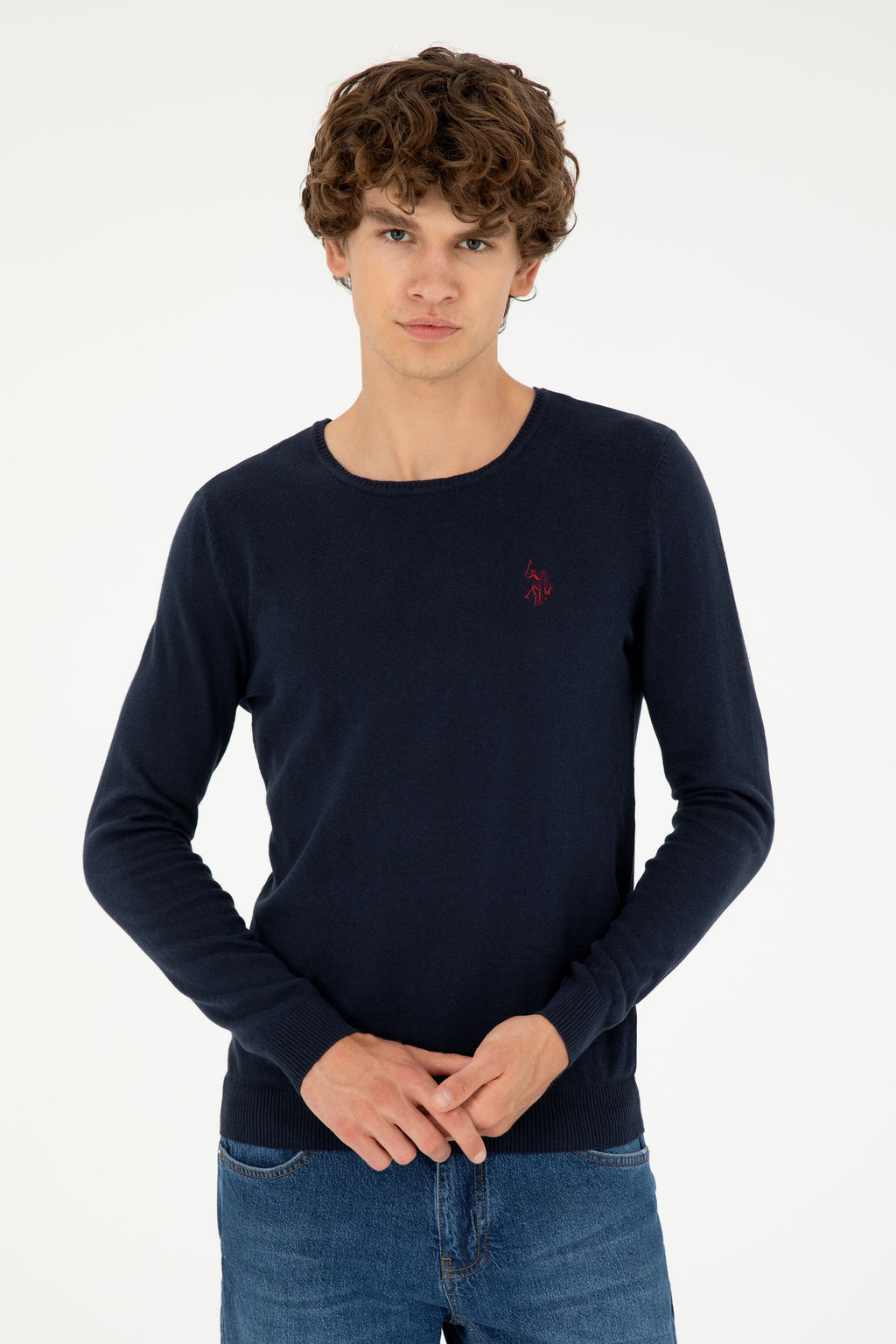 Erkek Lacivert Basic Kazak - U.s. polo assn фото 10