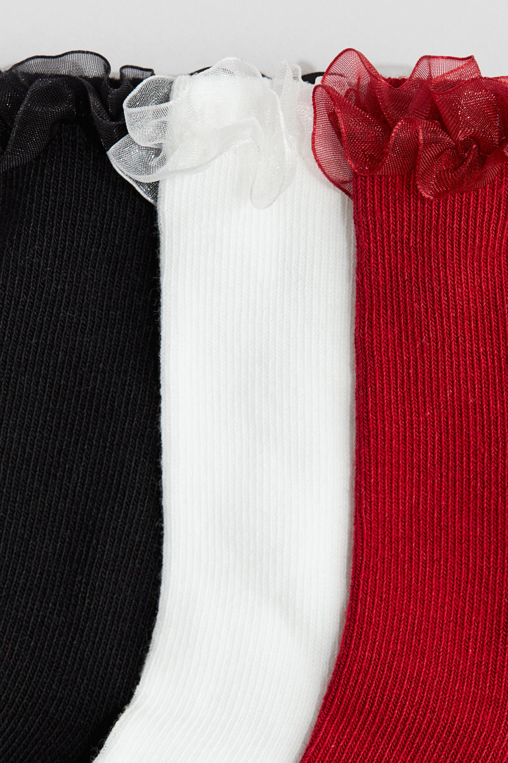 Pack de 3 calcetines con ribete sobrehilado