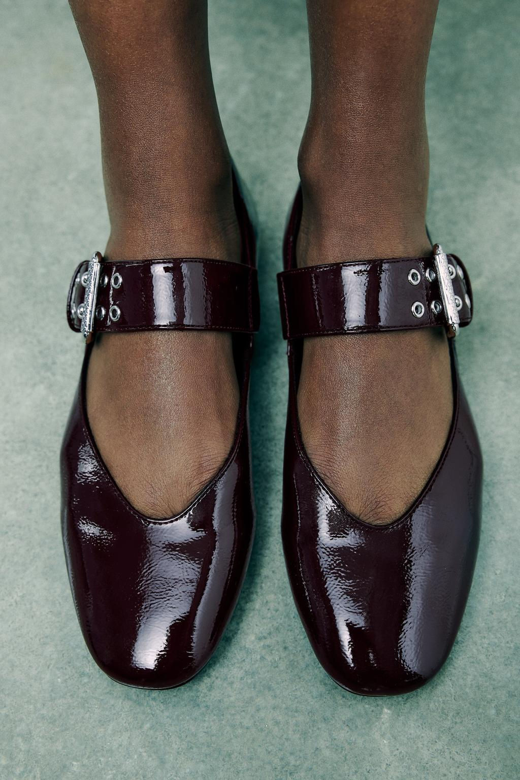 BALLET FLATS WITH BUCKLE - Zara фото 2