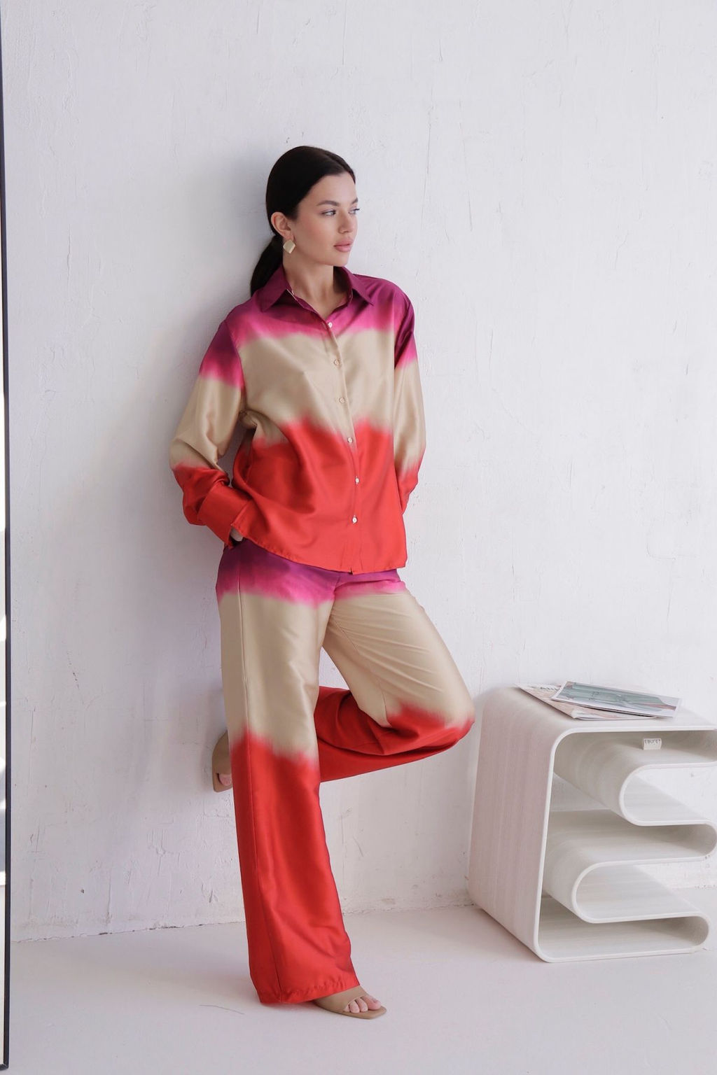 Рубашка с принтом градиент - Martichelli фото 3