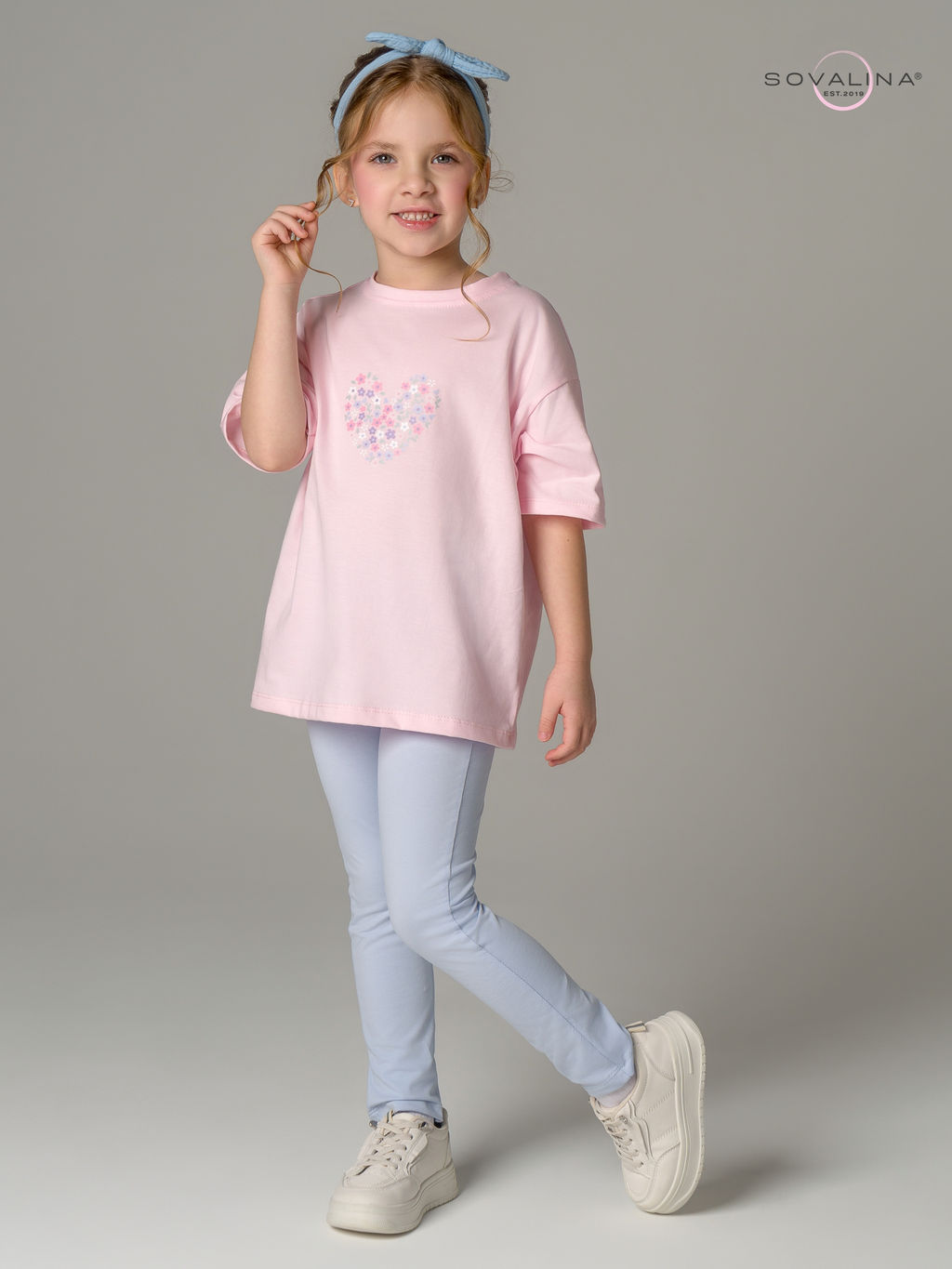 Костюм Мун розовый-голубой СЦ - Sovalina фото 13