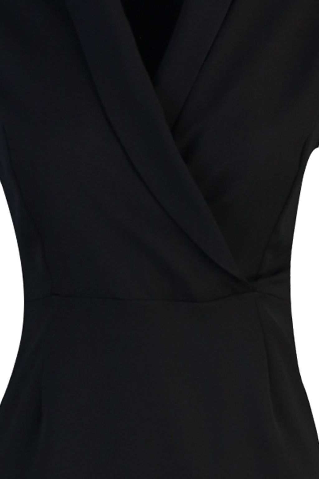 TRENDYOLMILLA Siyah A Kesim Ceket Yaka Mini Dokuma Elbise TWOAW23EL00384 фото 13