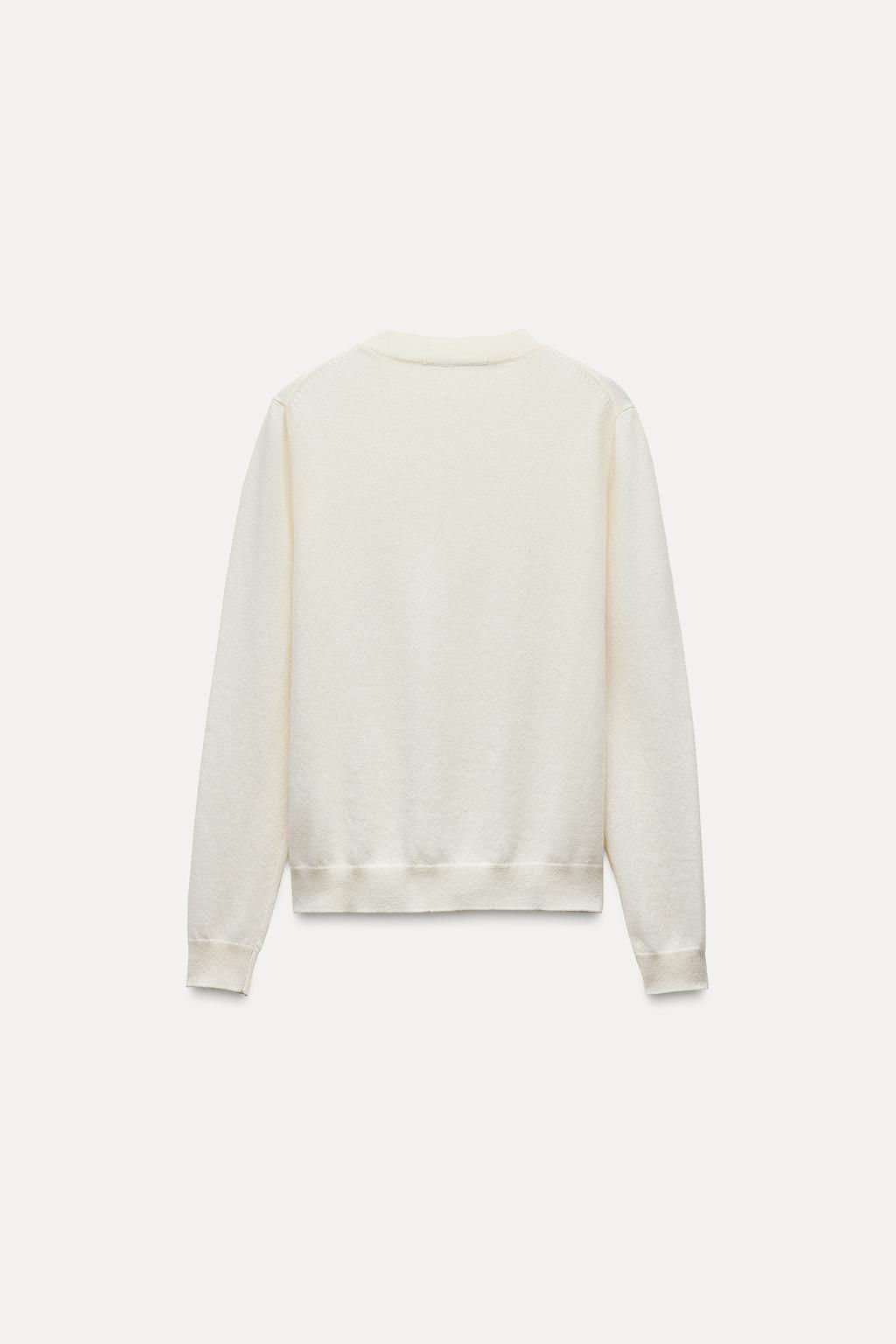 PLAIN KNIT 100% CASHMERE SWEATER - Zara фото 5