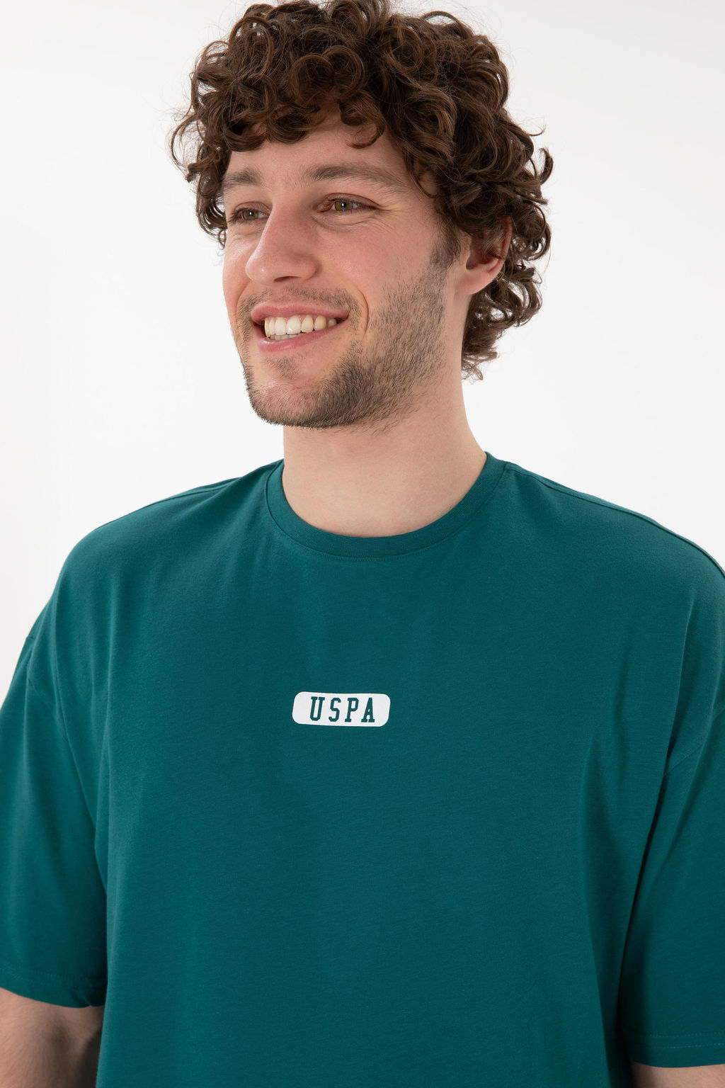 Erkek Oversize Fit Bisiklet Yaka Koyu Ye_il Ti__rt Sepette S_rpriz _ndirim - U.s. polo assn фото 3