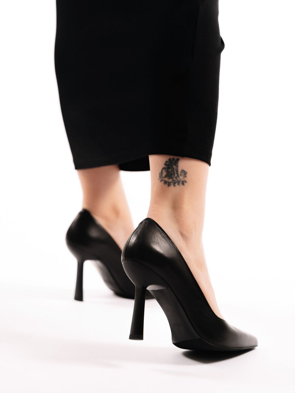 Туфли кожаные черные на кожаной подкладке (Новый год)