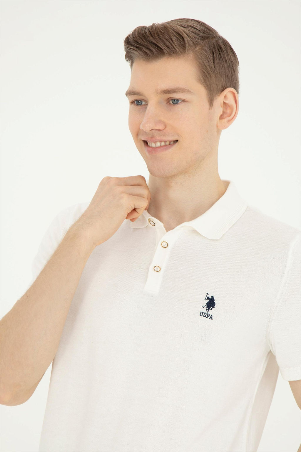 Мужской свитер цвета экрю - U.s. polo assn фото 2