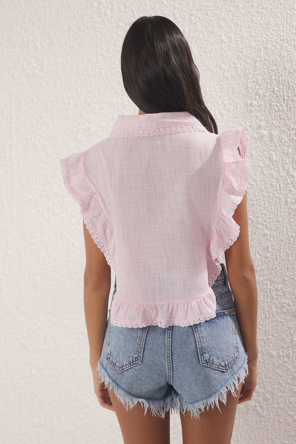 Trendyolmilla Ac?k Pembe Gomlek TWOSS25GO00157  фото 4