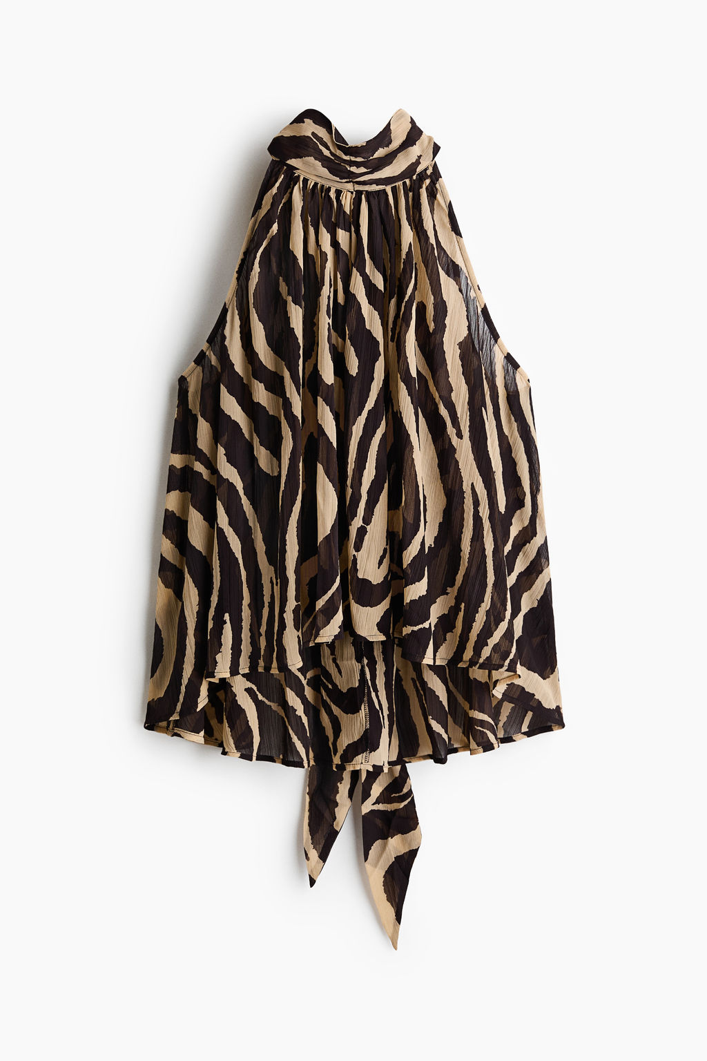 Tie-detail chiffon top - H&m фото 3