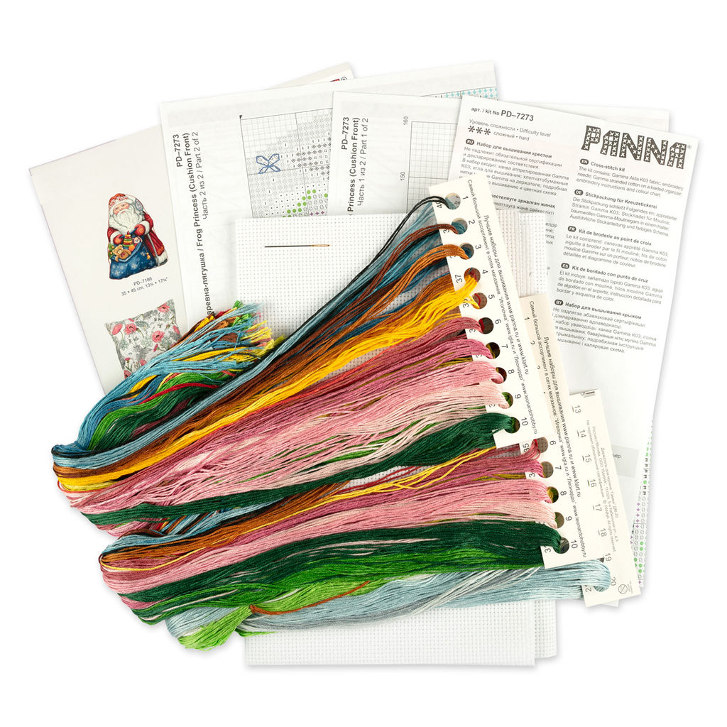 Набор для вышивания PANNA PD-7273 Подушка. Царевна-лягушка 37 х 44 см