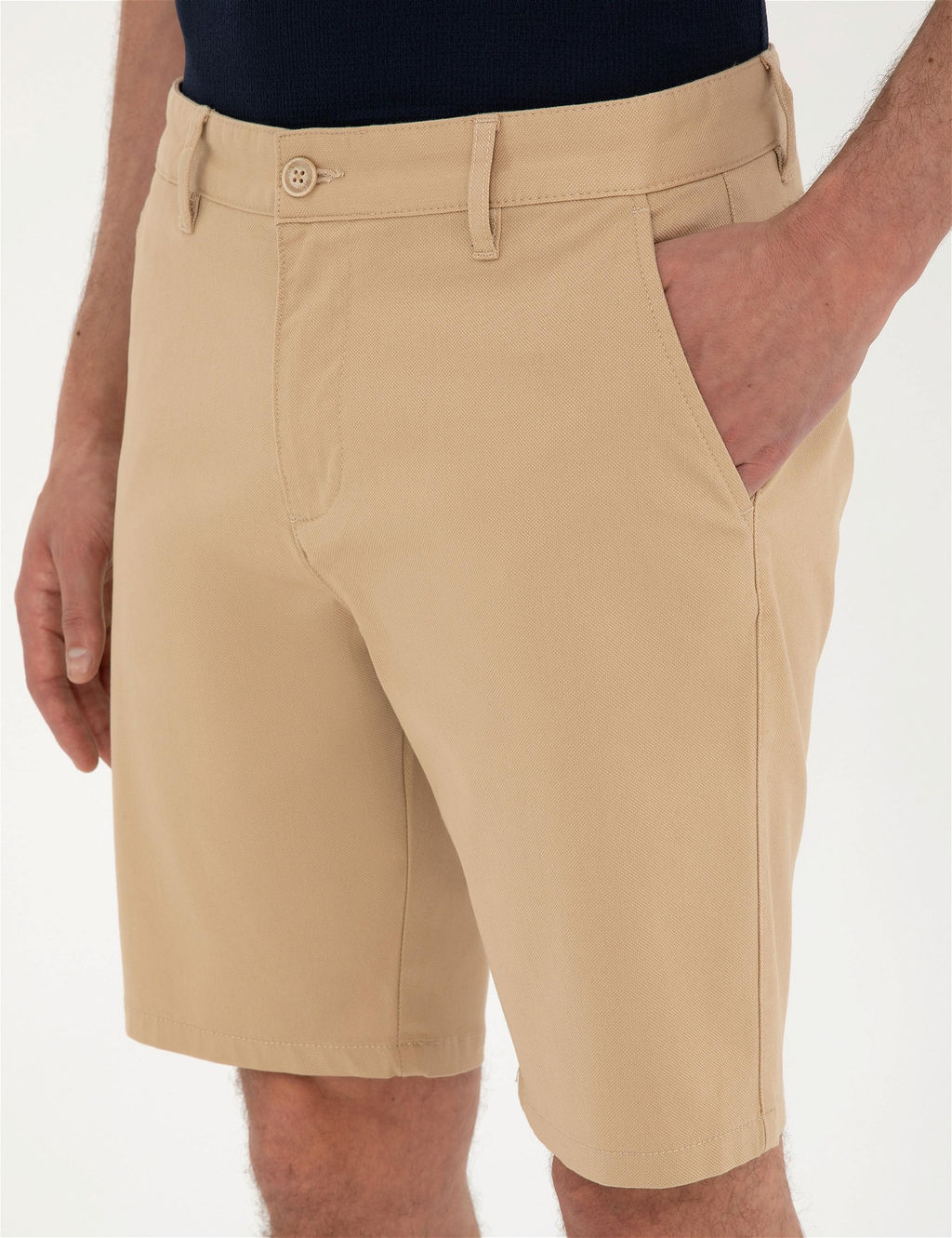 Camel Slim Fit Dokuma _ort
