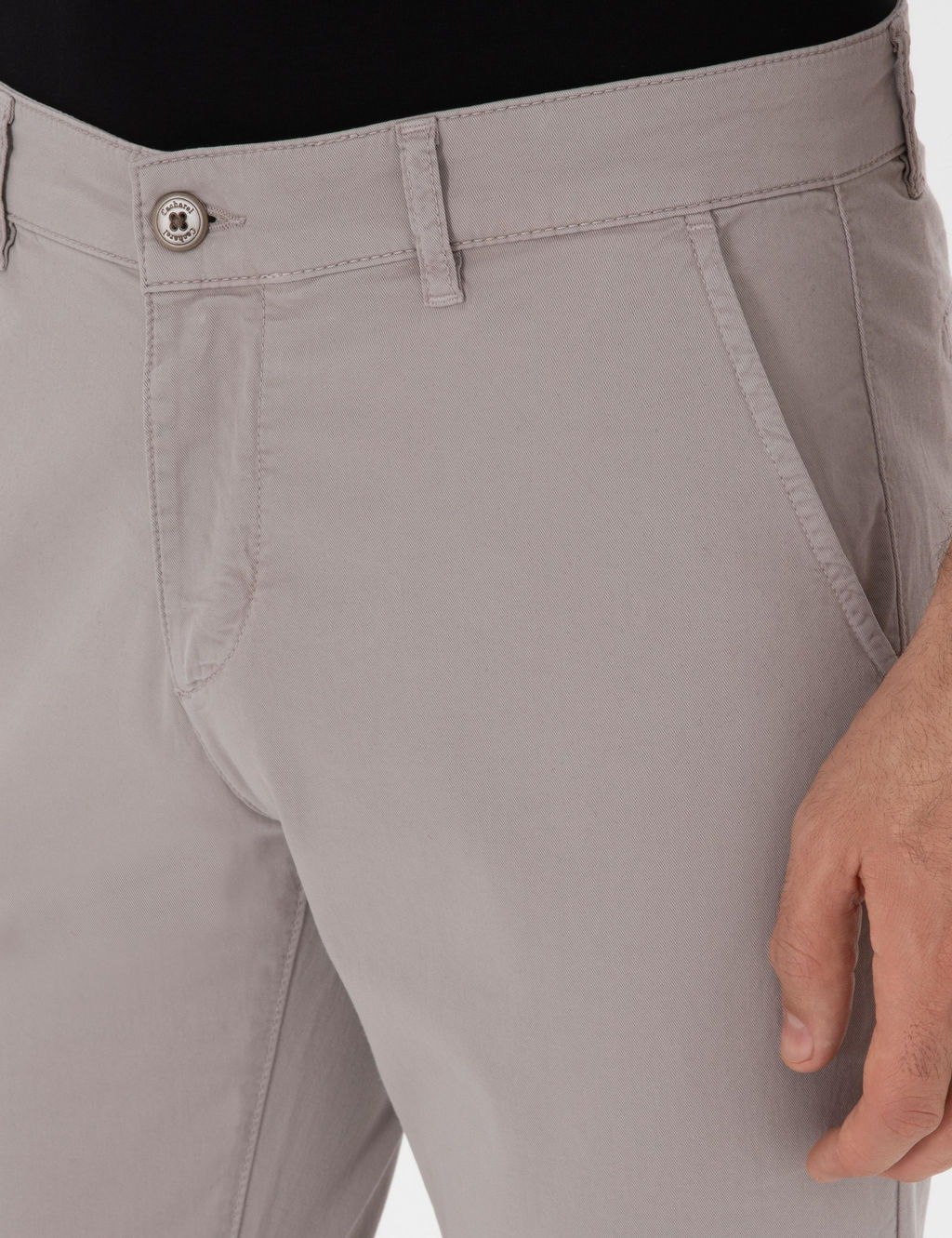 Vizon Slim Fit Pamuk Kar___ml_ Kanvas Pantolon