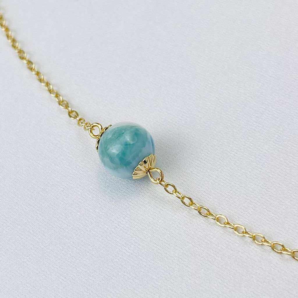 Кулон на цепочке из Ларимара 40 см +