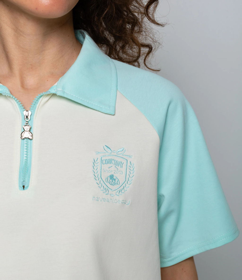 Спортивный костюм #КТ6605 (3), тиффани, кремовый - Dommod фото 5