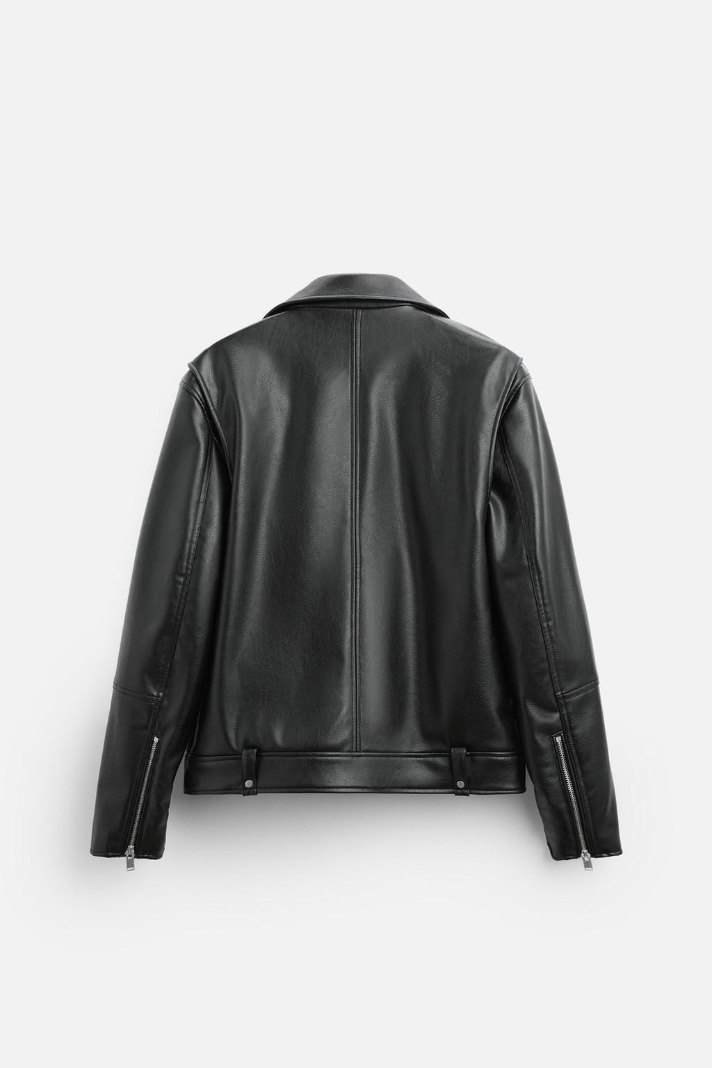 FAUX LEATHER BIKER JACKET - Zara фото 7