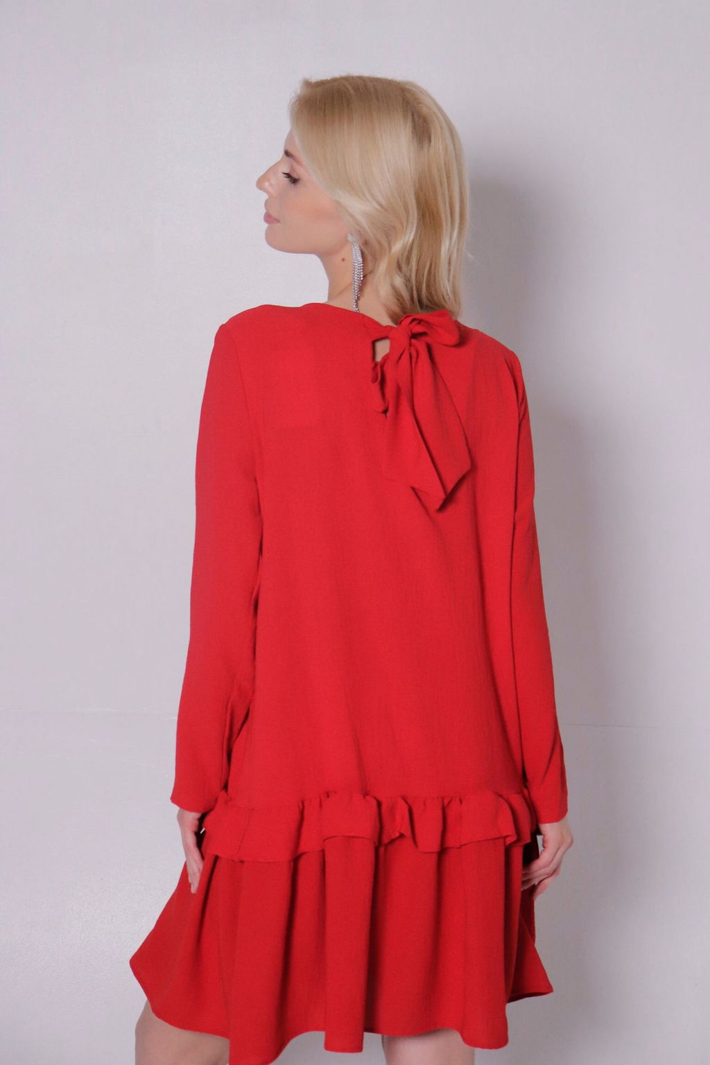 Платье-трапеция красное - Martichelli фото 8