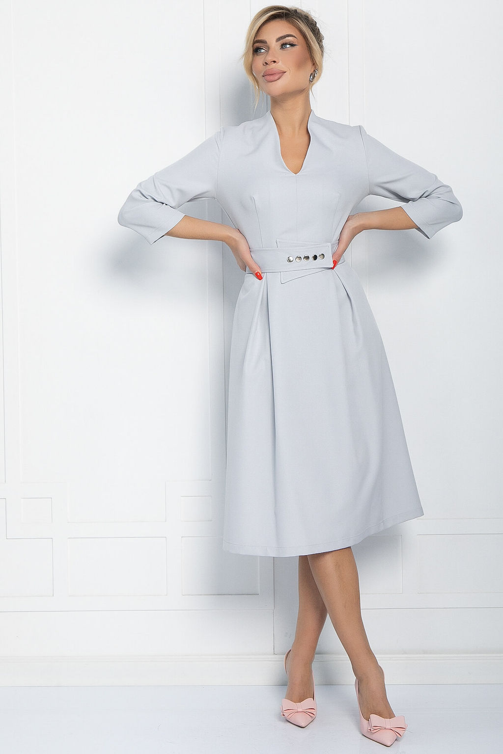 Платье Константа(серое) П11605 - Lt collection фото 6