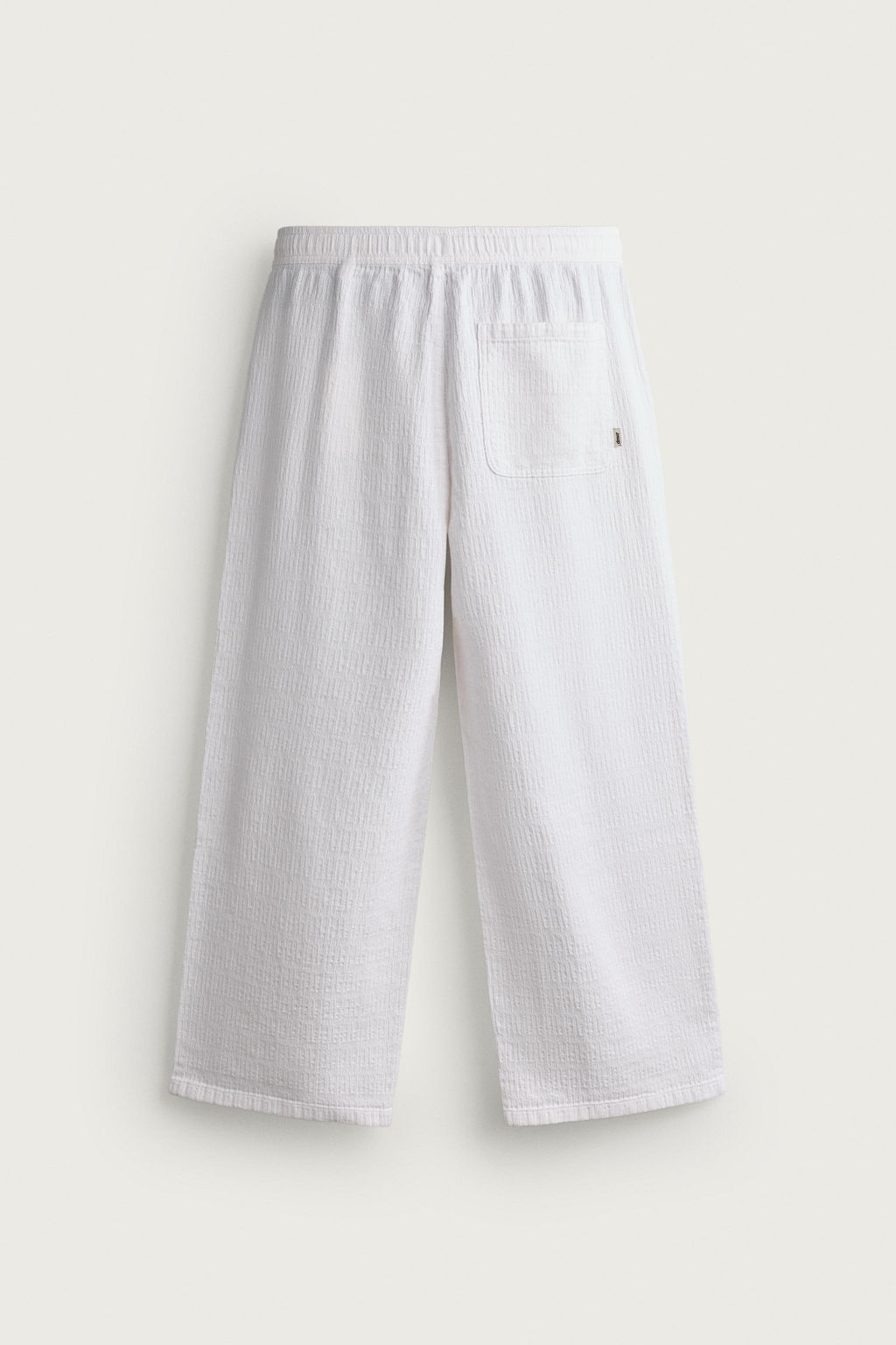 PANTAL?N RELAXED FIT JACQUARD LAVADO / Blanco - Zara фото 7