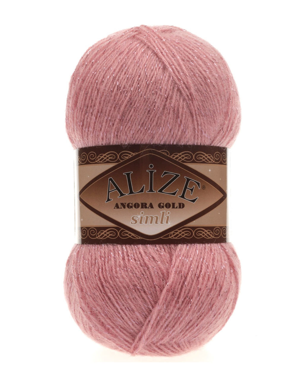 Ангора голд сим (Angora gold sim) пряжа Alize 20%шерсть 5%метанит 75%акрил 5х100г/500м фото 6