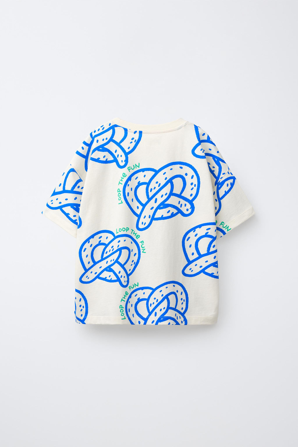 CAMISETA ESTAMPADO PRETZELS / Blanco roto