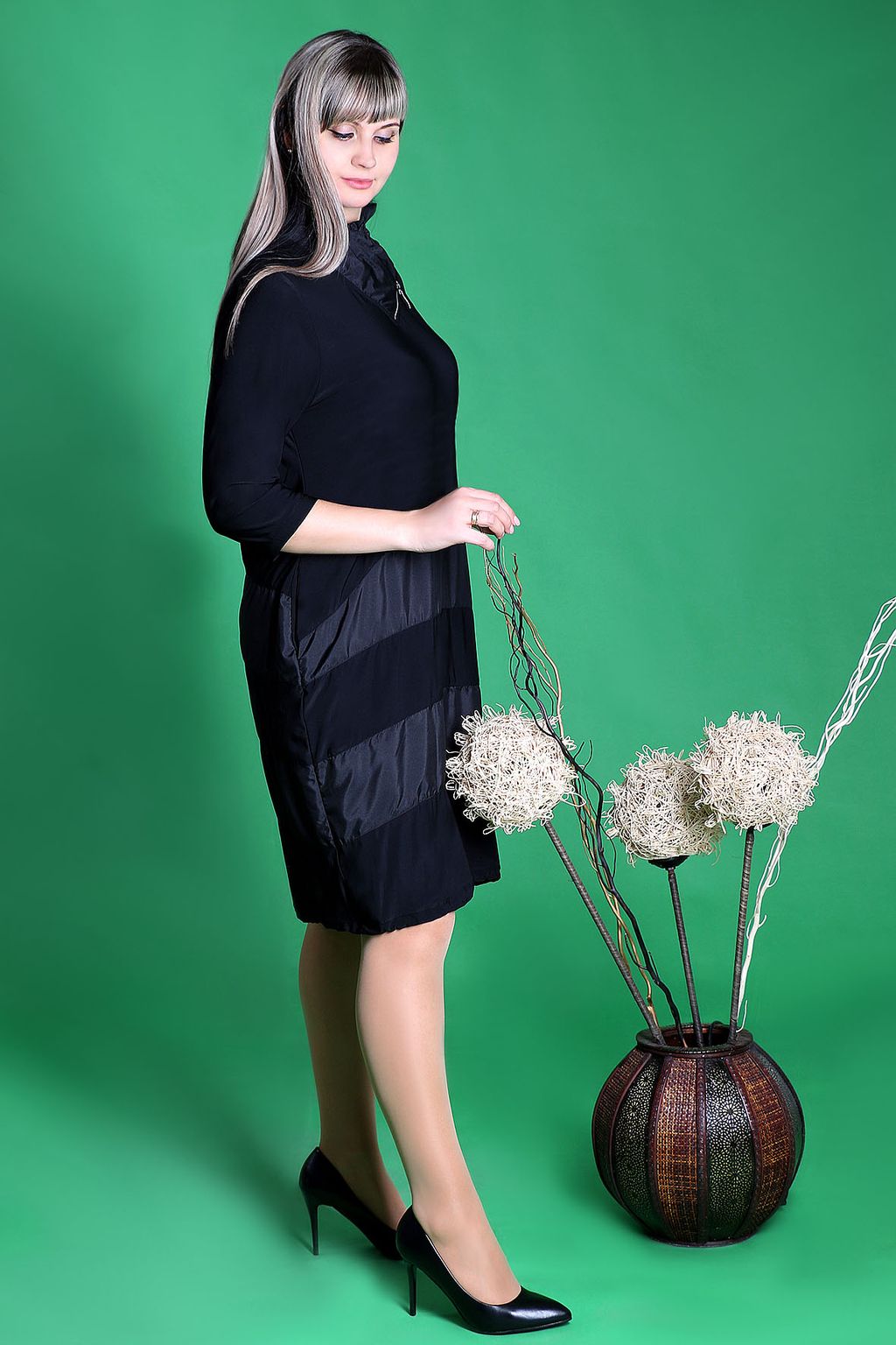 Платье женское больших размеров - Almond фото 2