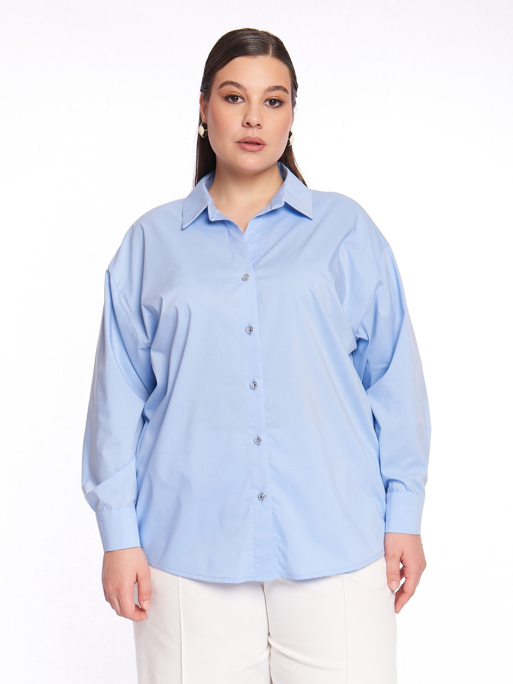 Блузка голубая BL11582BLU13