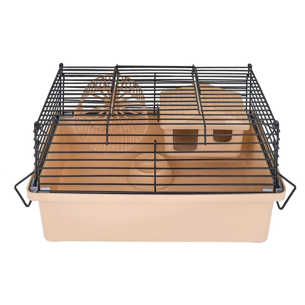 Клетка д/грыз. Редпл. д/джунг.комп (27*15*13) 40192беж-черн